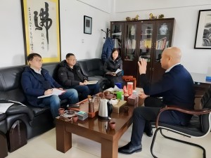 沈陽市沈河區萬蓮街道辦事處田猛主任到沈陽萬益集團調研